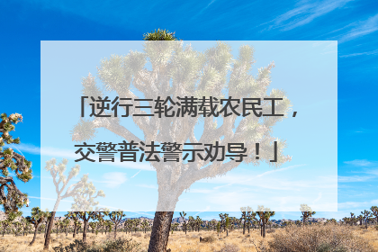逆行三轮满载农民工，交警普法警示劝导！