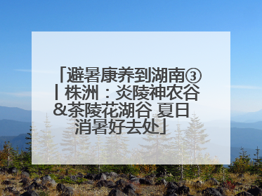 避暑康养到湖南③丨株洲：炎陵神农谷&茶陵花湖谷 夏日消暑好去处