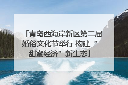 青岛西海岸新区第二届婚俗文化节举行 构建“甜蜜经济”新生态