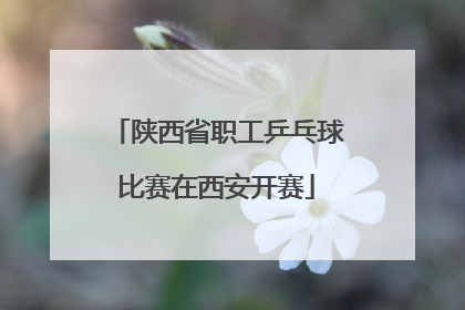 陕西省职工乒乓球比赛在西安开赛