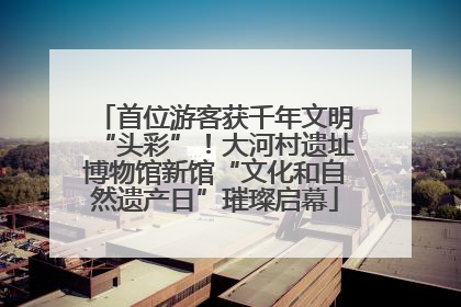 首位游客获千年文明“头彩”！大河村遗址博物馆新馆“文化和自然遗产日”璀璨启幕