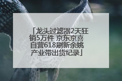 龙头过滤器2天狂销5万件 京东京喜自营618刷新余姚产业带出货纪录