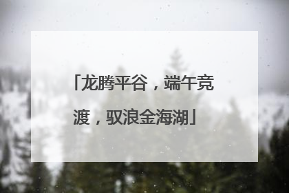 龙腾平谷，端午竞渡，驭浪金海湖