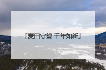 麦田守望 千年如新