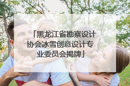 黑龙江省勘察设计协会冰雪创意设计专业委员会揭牌
