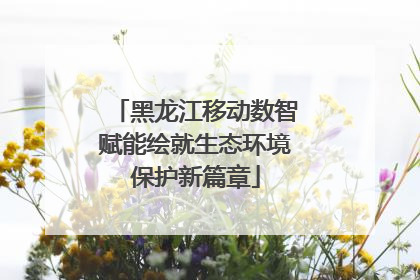 黑龙江移动数智赋能绘就生态环境保护新篇章