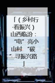 （乡村行·看振兴）山西临汾：“电”亮小山村 “碳”寻振兴路