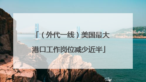 （外代一线）美国最大港口工作岗位减少近半