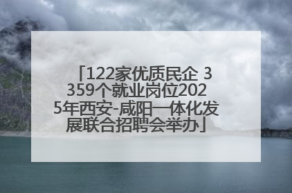 122家优质民企 3359个就业岗位2025年西安-咸阳一体化发展联合招聘会举办
