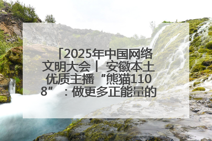 2025年中国网络文明大会丨 安徽本土优质主播“熊猫1108”：做更多正能量的事情 带给大家快乐
