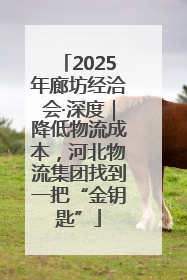 2025年廊坊经洽会·深度｜降低物流成本，河北物流集团找到一把“金钥匙”