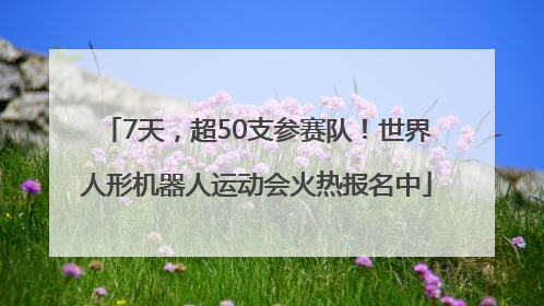 7天，超50支参赛队！世界人形机器人运动会火热报名中