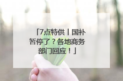 7点特供丨国补暂停了？各地商务部门回应！