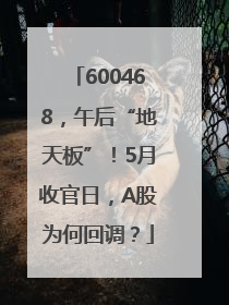 600468，午后“地天板”！5月收官日，A股为何回调？