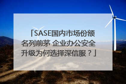 SASE国内市场份额名列前茅 企业办公安全升级为何选择深信服？
